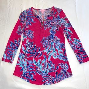 Lilly Pulitzer Capri Pink Samba Kirby Top